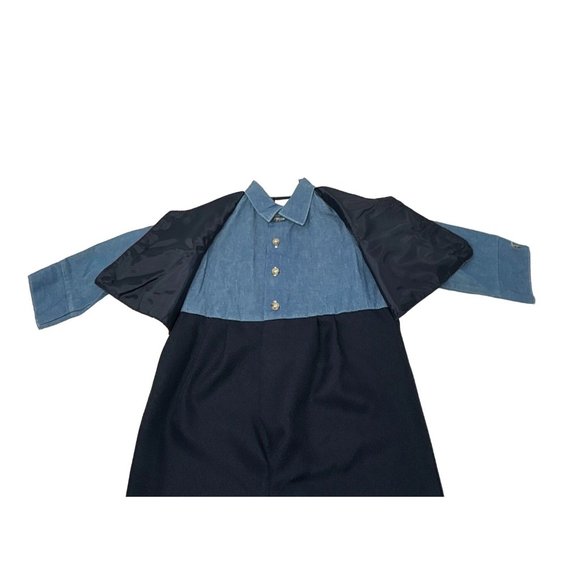 Boys 1 Piece Outfit - Navy Blue, Light Blue, & Red Plaid - Size 24 M - Picture 4 of 8